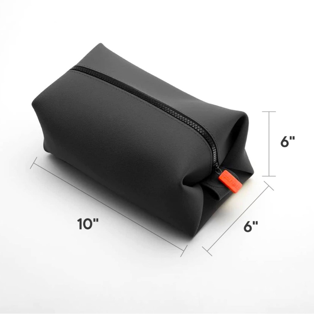 NEW Black silicone toiletry bag. Waterproof!